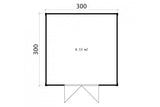 Casa Lignea Gartenhaus Modell Cubus Repositio 300x300 cm Grundriss