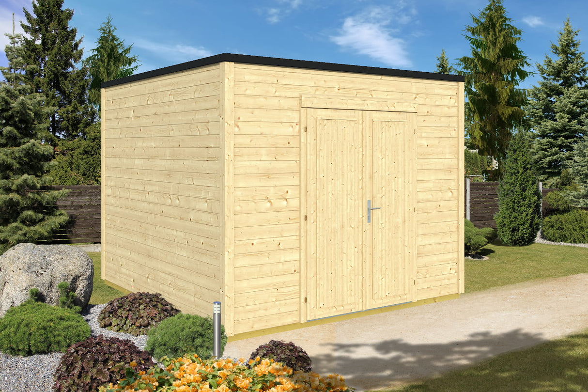 Casa Lignea Gartenhaus Modell Cubus Repositio natur 300x300 cm