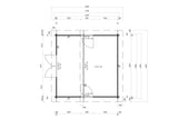 Casa Lignea Gartenhaus Modell Scandic 40 mm Iso Grundriss
