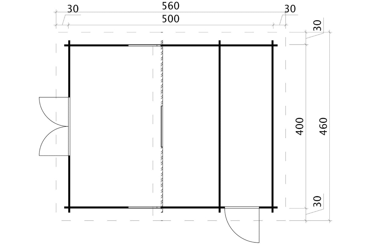 Casa Lignea Gartenhaus Modell Scandic XL Iso Grundriss