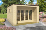 Casa Lignea Gartenhaus Modell Cubus Solidus Natur