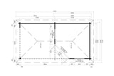 Casa Lignea 5-Eck Gartenhaus Modell Turin Iso Grundriss
