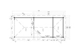 Casa Lignea 5-Eck Gartenhaus Modell Verona Iso Grundriss