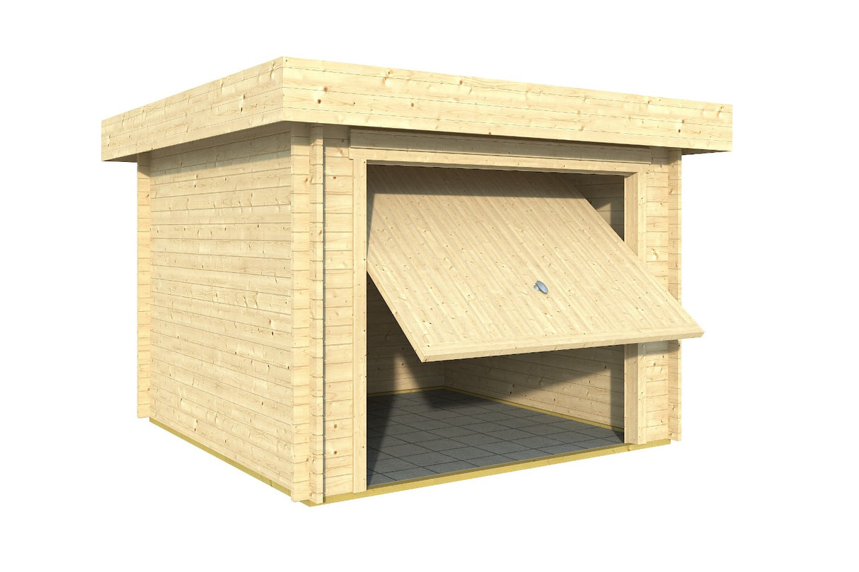 Casa Lignea Gerätehaus Modell Neufeld geöffnet freisteller