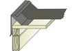 EPDM Flachdachblende Skizze