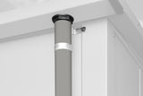 Hörmann Gerätehaus Modell Berry graualuminium Fallrohr