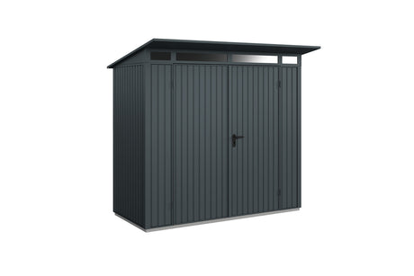 Hörmann Gerätehaus Modell Berry Classic Typ1 anthrazit Doppeltür freigestellt