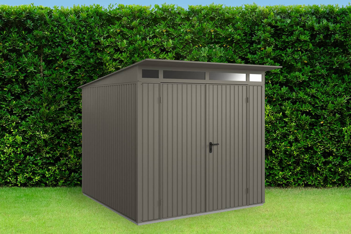 Hörmann Gerätehaus Modell Berry Classic Typ2 quarzgrau Doppeltür