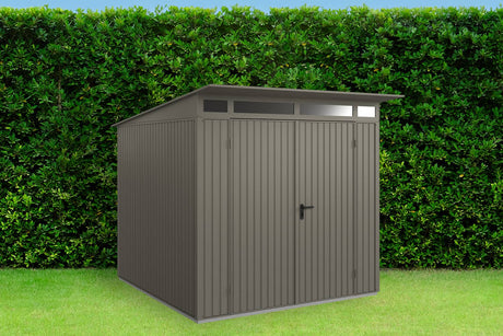 Hörmann Gerätehaus Modell Berry Classic Typ2 quarzgrau Doppeltür