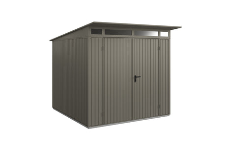 Hörmann Gerätehaus Modell Berry Classic Typ2 quarzgrau Doppeltür freigestellt