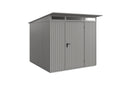 Hörmann Gerätehaus Modell Berry Classic Typ2 graualuminium Einzeltür freigestellt