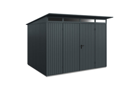Hörmann Gerätehaus Modell Berry Classic Typ3 anthrazit Doppeltür freigestellt