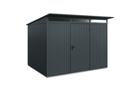 Hörmann Gerätehaus Modell Berry Classic Typ3 anthrazit Einzeltür freigestellt