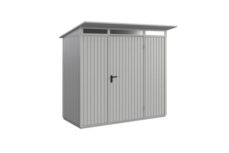 Hörmann Gerätehaus Modell Berry Classic Typ1 weißaluminium Einzeltür freigestellt