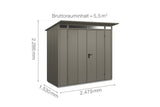 Hörmann Gerätehaus Modell Berry Modern Typ1 quarzgrau Doppeltür Maße