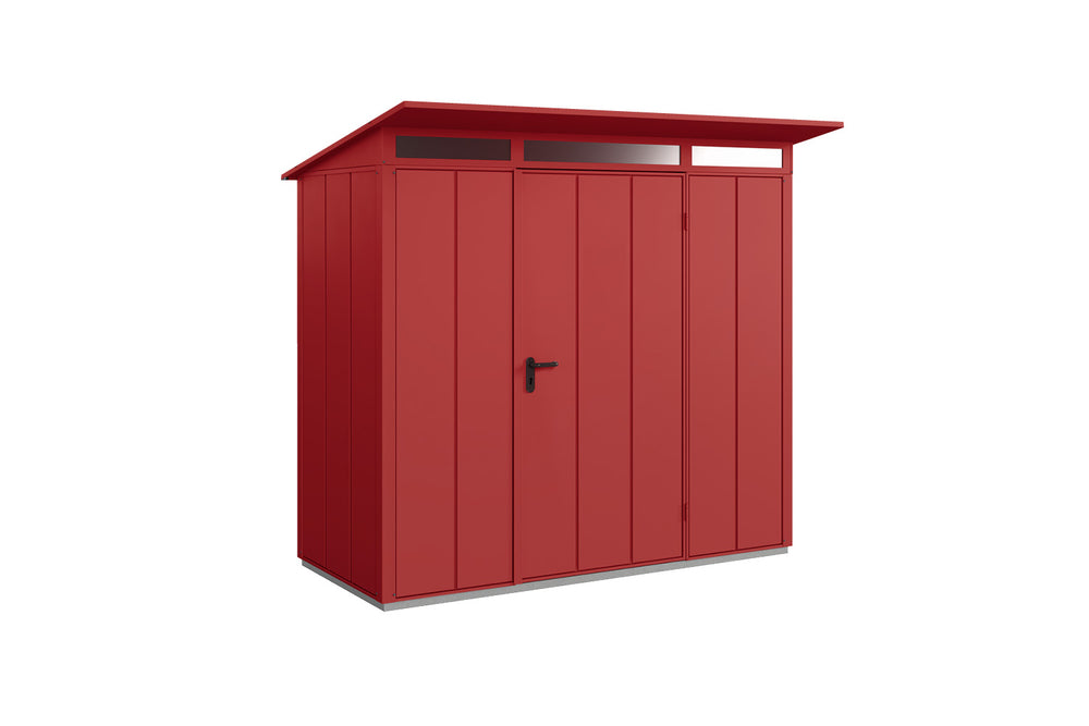 Hörmann Gerätehaus Modell Berry Modern Typ1 purpurrot Einzeltür freigestellt