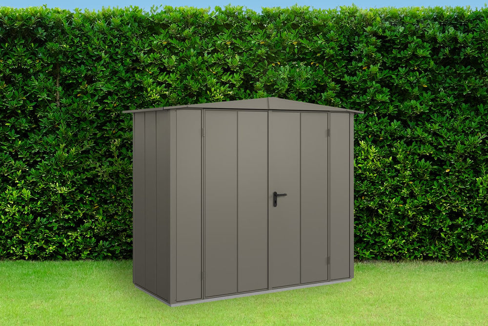 Hörmann Gerätehaus Modell Berry Modern Typ1 Satteldach quarzgrau Doppeltür