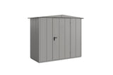 Hörmann Gerätehaus Modell Berry Modern Typ1 Satteldach graualuminium Einzeltür freigestellt