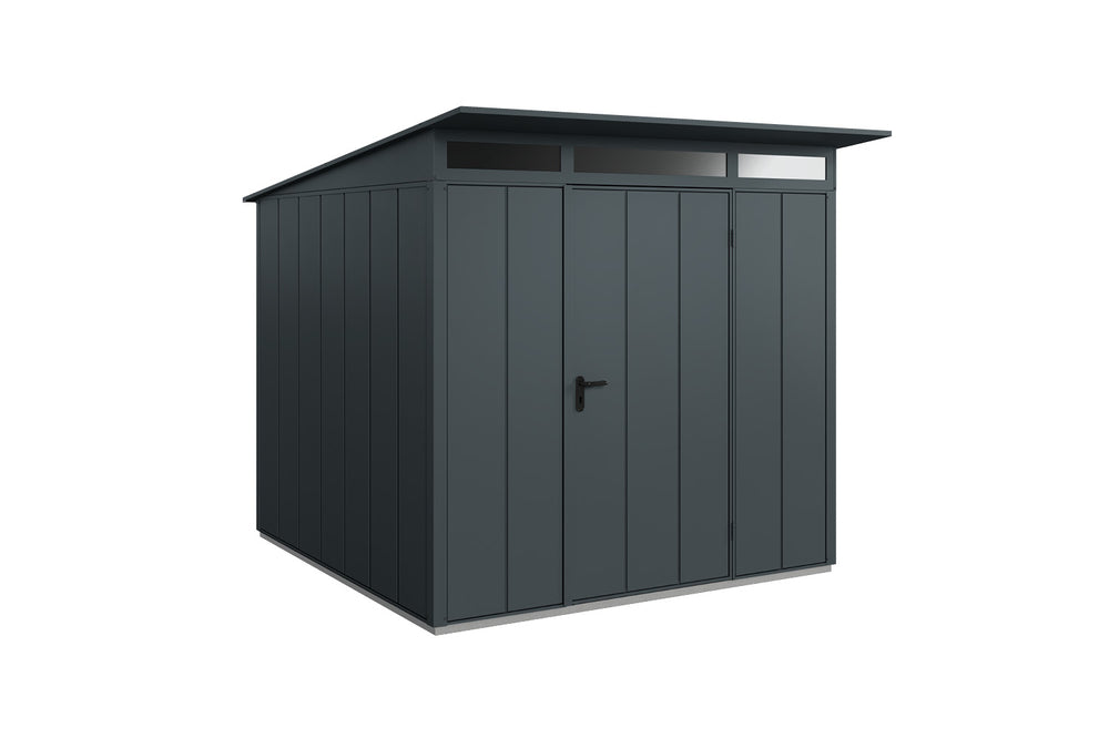 Hörmann Gerätehaus Modell Berry Modern Typ2 anthrazit Einzeltür freigestellt