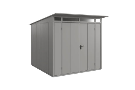 Hörmann Gerätehaus Modell Berry Modern Typ2 graualuminium Doppeltür freigestellt