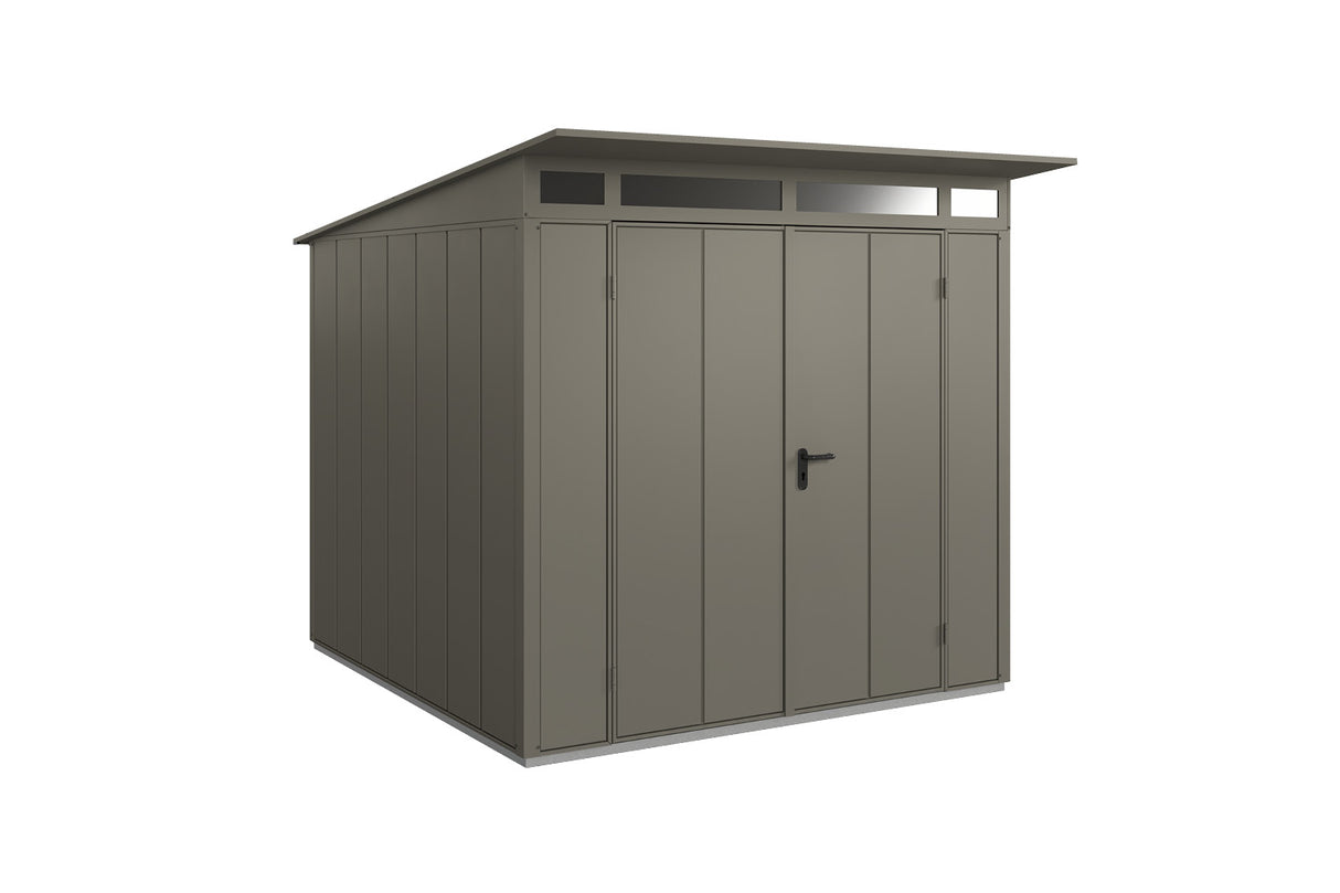 Hörmann Gerätehaus Modell Berry Modern Typ2 quarzgrau Doppeltür freigestellt
