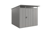 Hörmann Gerätehaus Modell Berry Modern Typ2 graualuminium Einzeltür freigestellt