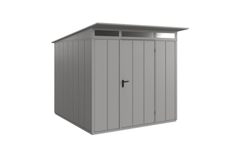 Hörmann Gerätehaus Modell Berry Modern Typ2 graualuminium Einzeltür freigestellt
