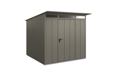 Hörmann Gerätehaus Modell Berry Modern Typ2 quarzgrau Einzeltür freigestellt