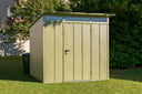 Hörmann Gerätehaus Modell Berry Modern Typ2 anthrazit Einzeltür schilfgrün
