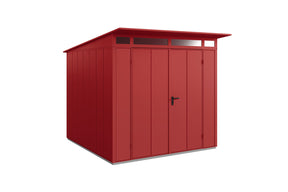 Hörmann Gerätehaus Modell Berry Modern Typ2 purpurrot Doppeltür freigestellt