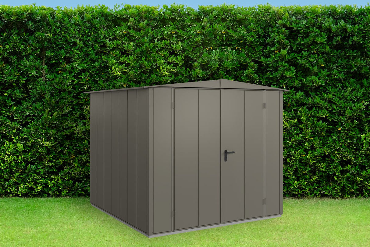 Hörmann Gerätehaus Modell Berry Modern Typ2 Satteldach quarzgrau Doppeltür