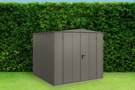 Hörmann Gerätehaus Modell Berry Modern Typ2 Satteldach quarzgrau Doppeltür
