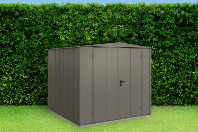 Hörmann Gerätehaus Modell Berry Modern Typ2 Satteldach quarzgrau Doppeltür
