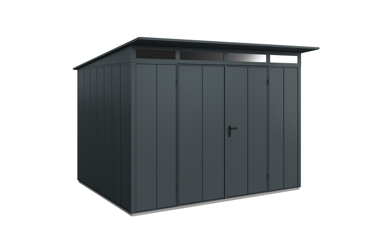 Hörmann Gerätehaus Modell Berry Modern Typ3 anthrazit Doppeltür freigestellt