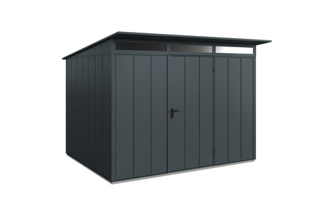 Hörmann Gerätehaus Modell Berry Modern Typ3 anthrazit Einzeltür freigestellt