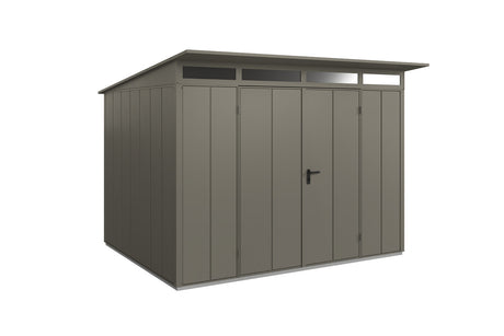 Hörmann Gerätehaus Modell Berry Modern Typ3 quarzgrau Doppeltür freigestellt
