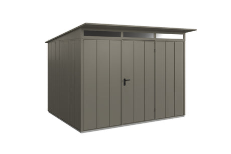 Hörmann Gerätehaus Modell Berry Modern Typ3 quarzgrau Einzeltür freigestellt