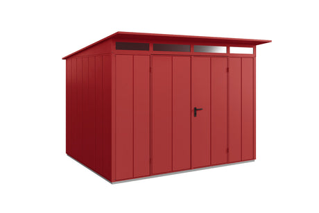 Hörmann Gerätehaus Modell Berry Modern Typ3 purpurrot Doppeltür freigestellt