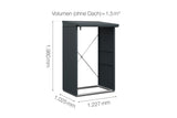 Hörmann Kaminholzregal Classic Typ 1 Anthrazit Masse