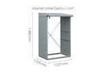 Hörmann Kaminholzregal Classic Typ 1 Fenstergrau Masse
