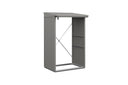 Hörmann Kaminholzregal Classic Typ 1 Garualuminium freigestellt