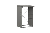 Hörmann Kaminholzregal Classic Typ 1 Garualuminium freigestellt