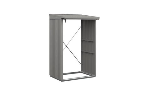 Hörmann Kaminholzregal Classic Typ 1 Garualuminium freigestellt