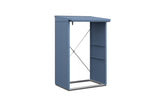 Hörmann Kaminholzregal Classic Typ 1 Taubenblau freigestellt