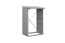 Hörmann Kaminholzregal Classic Typ 1 Weißaluminium freigestellt