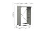 Hörmann Kaminholzregal Classic Typ 1 Weißaluminium Masse