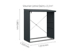 Hörmann Kaminholzregal Classic Typ 2 Anthrazit Masse