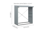 Hörmann Kaminholzregal Classic Typ 2 Fenstergrau Masse