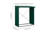 Hörmann Kaminholzregal Classic Typ 2 Moosgrün Masse