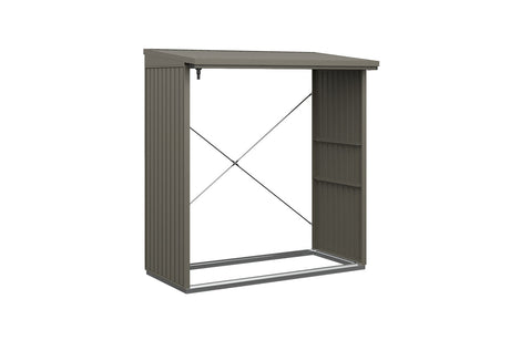 Hörmann Kaminholzregal Classic Typ 2 Quarzgrau freigestellt